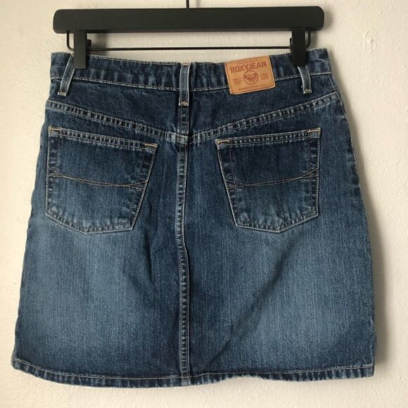 Roxy basic dark blue denim mini shirt - Picture 6 of 10